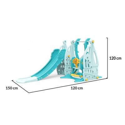 Детска пързалка с люлка и баскетболен кош Garden COCO WM19016 СИН