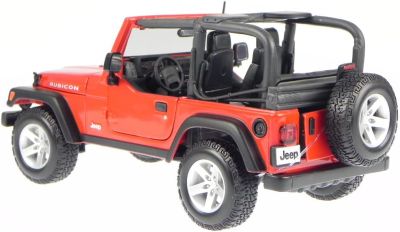 Метален джип Jeep Wrangler Rubicon Maisto 1/18 червен 31663
