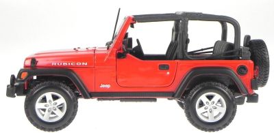 Метален джип Jeep Wrangler Rubicon Maisto 1/18 червен 31663