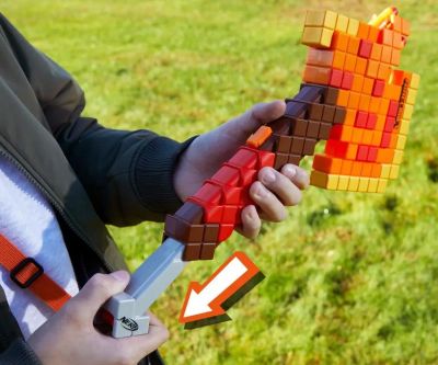Нърф Nerf Minecraft Firebrand Dart Blasting Axe Hasbro F8953 