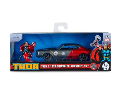 Метален автомобил Marvel Comics THOR CHEVY CHEVELLE SS Jada Toys 253223019 - 1/32 