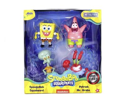 Комплект метални фигури Sponge Bob Jada 253252042