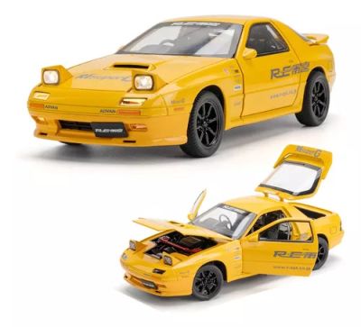 Метален автомобил Mazda RX7 със звук и светлини 1/24
