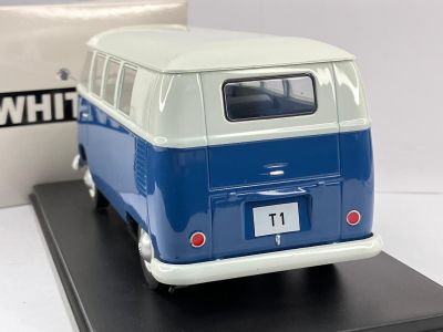 Метален бус Volkswagen T1 - 1960 WHITE BOX 124179
