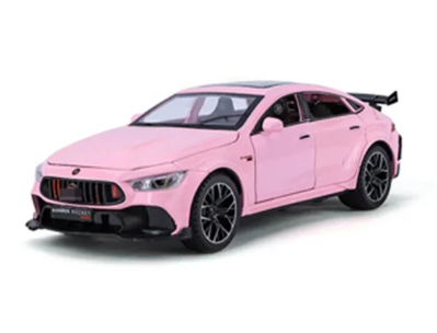 Метален автомобил Mercedes Brabus Rocket 900 със звук и светлини 1/24 розов