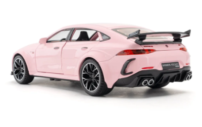 Метален автомобил Mercedes Brabus Rocket 900 със звук и светлини 1/24 розов