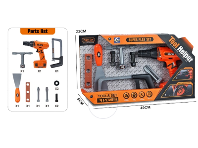 Детски комплект инструменти с винтоверт на батерии