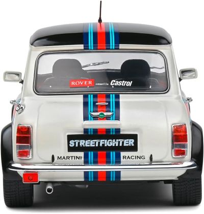 Метална кола Mini Cooper Sport Martini Evocation White 1998 SOLIDO 1:18 - 1800610