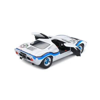 Метална кола FORD GT40 MK.1 WHITE #19 E.MARTA ANGOLA CHAMPIONSHIP 1973 SOLIDO 1:18 - 1803006