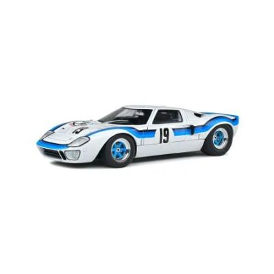 Метална кола FORD GT40 MK.1 WHITE #19 E.MARTA ANGOLA CHAMPIONSHIP 1973 SOLIDO 1:18 - 1803006
