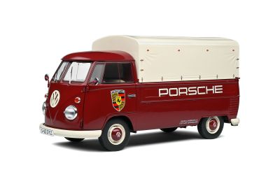 Метален бус Volkswagen T1 Pick-Up Porsche Service 1950 SOLIDO 1:18 - 1806707