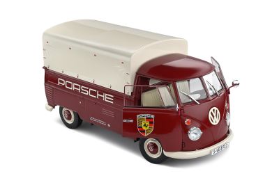 Метален бус Volkswagen T1 Pick-Up Porsche Service 1950 SOLIDO 1:18 - 1806707
