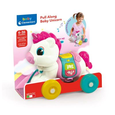 Музикалeн Eднорог за дърпане Clementoni Baby 17813