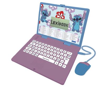 Образователен двуезичен лаптоп Stitch Lexibook на български език