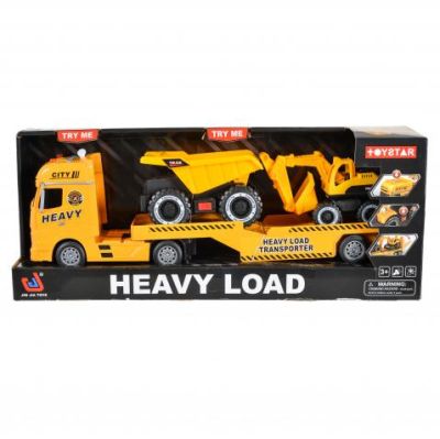 Камион автовоз с багер и самосвал 666-68F