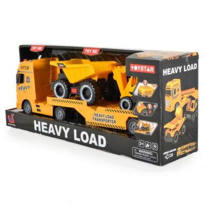 Камион автовоз с багер и самосвал 666-68F