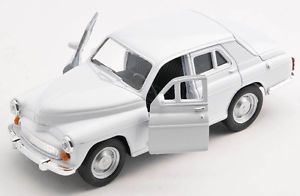 Метална количка Warszawa 224 бяла Welly 1:34 