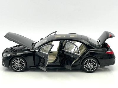 Метална кола Mercedes S-Class AMG Line 2021 Black Metallic Norev 1:18 - 183802