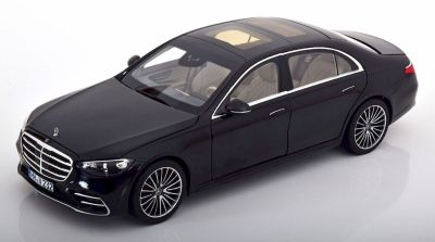 Метална кола Mercedes S-Class AMG Line 2021 Black Metallic Norev 1:18 - 183802