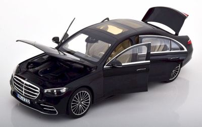 Метална кола Mercedes S-Class AMG Line 2021 Black Metallic Norev 1:18 - 183802