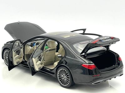 Метална кола Mercedes S-Class AMG Line 2021 Black Metallic Norev 1:18 - 183802