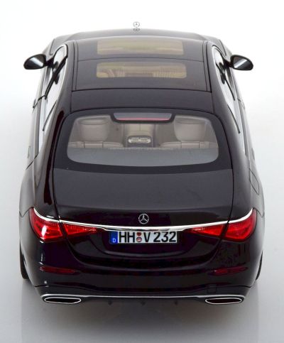 Метална кола Mercedes S-Class AMG Line 2021 Black Metallic Norev 1:18 - 183802