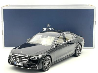 Метална кола Mercedes S-Class AMG Line 2021 Black Metallic Norev 1:18 - 183802