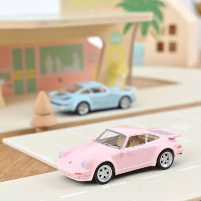 Металeн автомобил Porsche 911 Turbo 1978 Pink Jet-car 1/43 Norev 750052