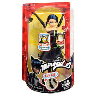 MIRACULOUS Калинката и Котарака кукла Калинка с геройско преобразяване