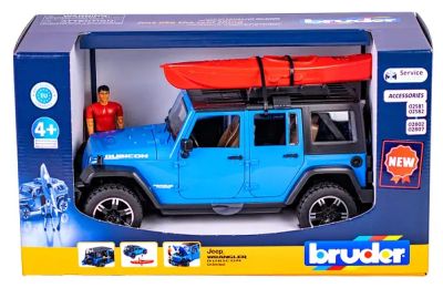 Джип Jeep Wrangler Rubicon Unlimited с каяк Bruder 02529