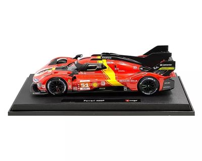 Метална кола Ferrari Racing 499P LMH Bburago 1:18  