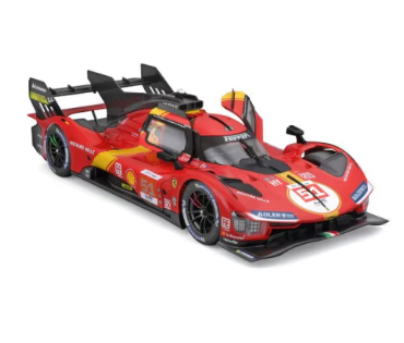 Метална кола Ferrari Racing 499P LMH Bburago 1:18  