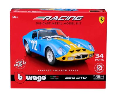 Метална кола за сглобяване Ferrari Racing Model Kit - 250 GTO 1:24 Burago