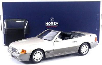 Метална кола Mercedes-Benz 500 SL 1989 Norev 1:18 - 183719