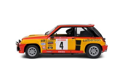 Метален автомобил Renault 5 turbo Tour de Corse 1980 #4 Ragnotti/Andrie SOLIDO 1:18 - 1801314