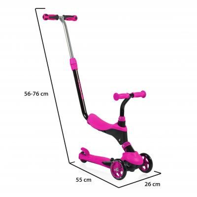 Тротинетка със седалка с родителски контрол TRISTAR лилав