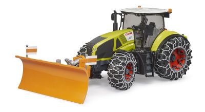 Трактор Claas Axion 950 с вериги за сняг и гребло BRUDER 03018