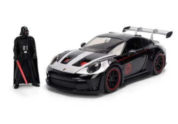 Метален автомобил Porsche 911 Star Wars Darth Vader 1:24 Jada 77314