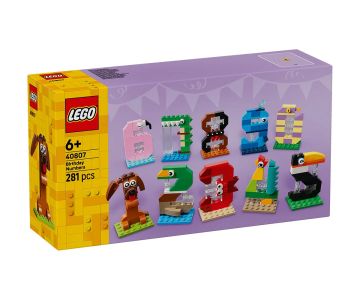 Конструктор Цифри за рожден ден LEGO Iconic 40807 