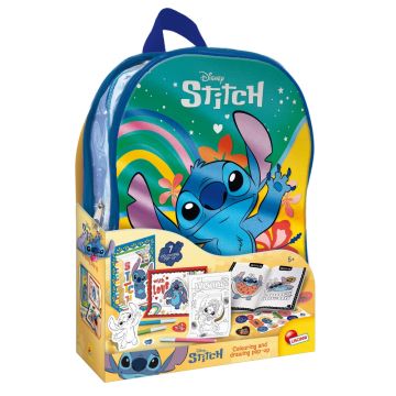 Раница с комплект за рисуване Stitch 2 в 1 Lisciani