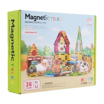 Магнитен конструктор с Животни Magnetic Tiles M507 