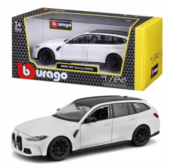 Метална кола BMW M3 Touring 1:24 Burago бял