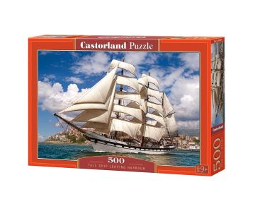 Пъзел Castorland 500 части Кораб, напускащ пристанището 52851