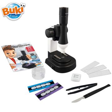 Детски микроскоп Buki Sciences 15 експеримента BKmr400