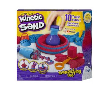 Комплект за шлифоване с кинетичен пясък Kinetic Sand Spin Master 6047232 