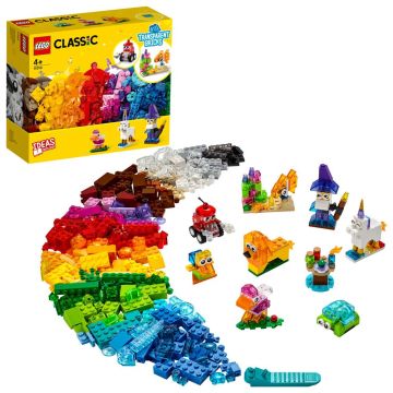 Конструктор LEGO CLASSIC Творчески прозрачни тухлички 11013