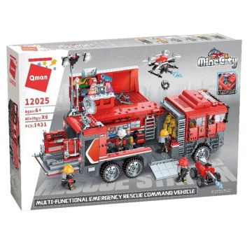 Конструктор Противопожарен автомобил QMAN Q12025 