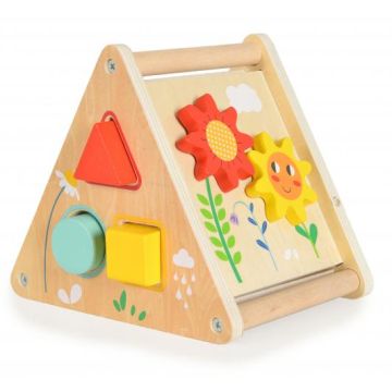 Дървен триъгълен сортер Tooky Toy TH912