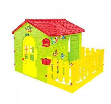 Детска къща с ограда Mochtoys 10839 NEW