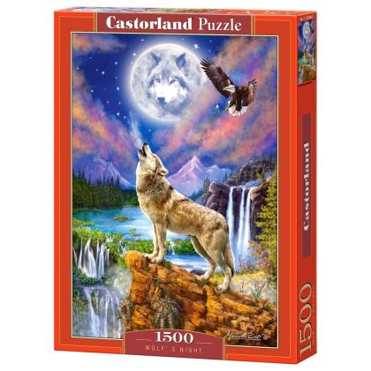 Castorland Пъзел Вълча нощ 1500 части - 151806